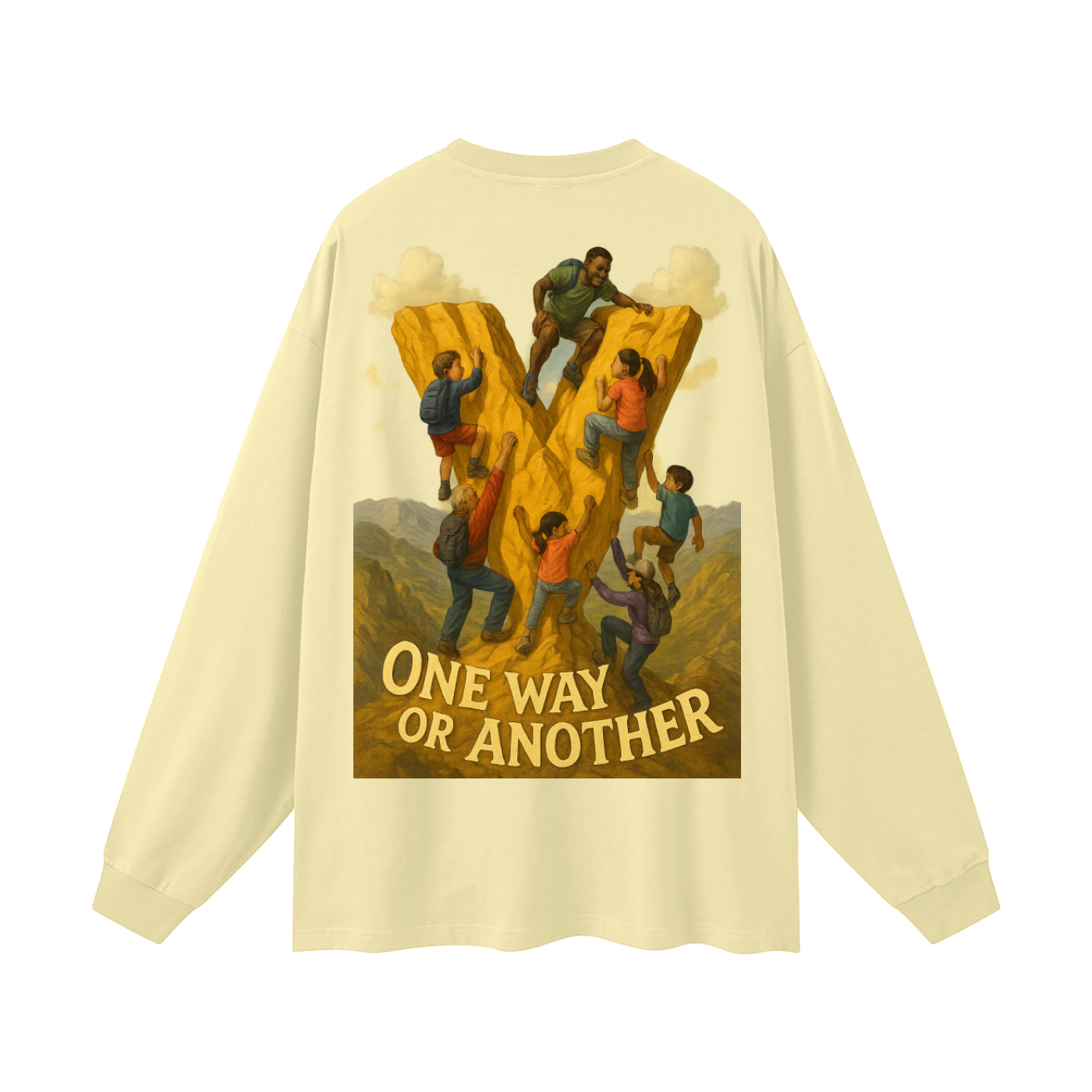 Veryl Oversized Unisex Long Sleeve T-Shirt