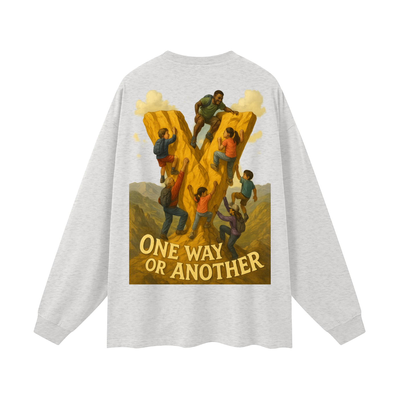 Veryl Oversized Unisex Long Sleeve T-Shirt