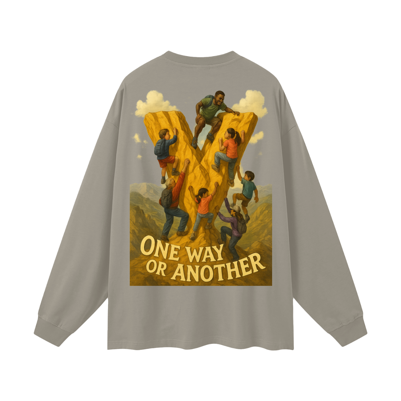 Veryl Oversized Unisex Long Sleeve T-Shirt