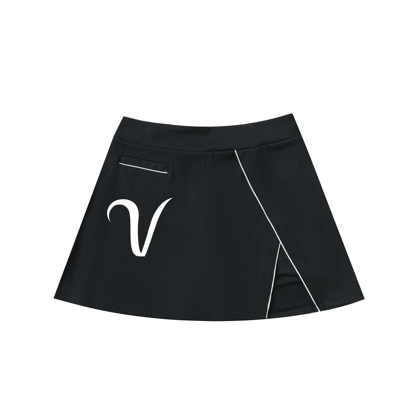 Veryl High-Waist Pocketed A-Line Skirt