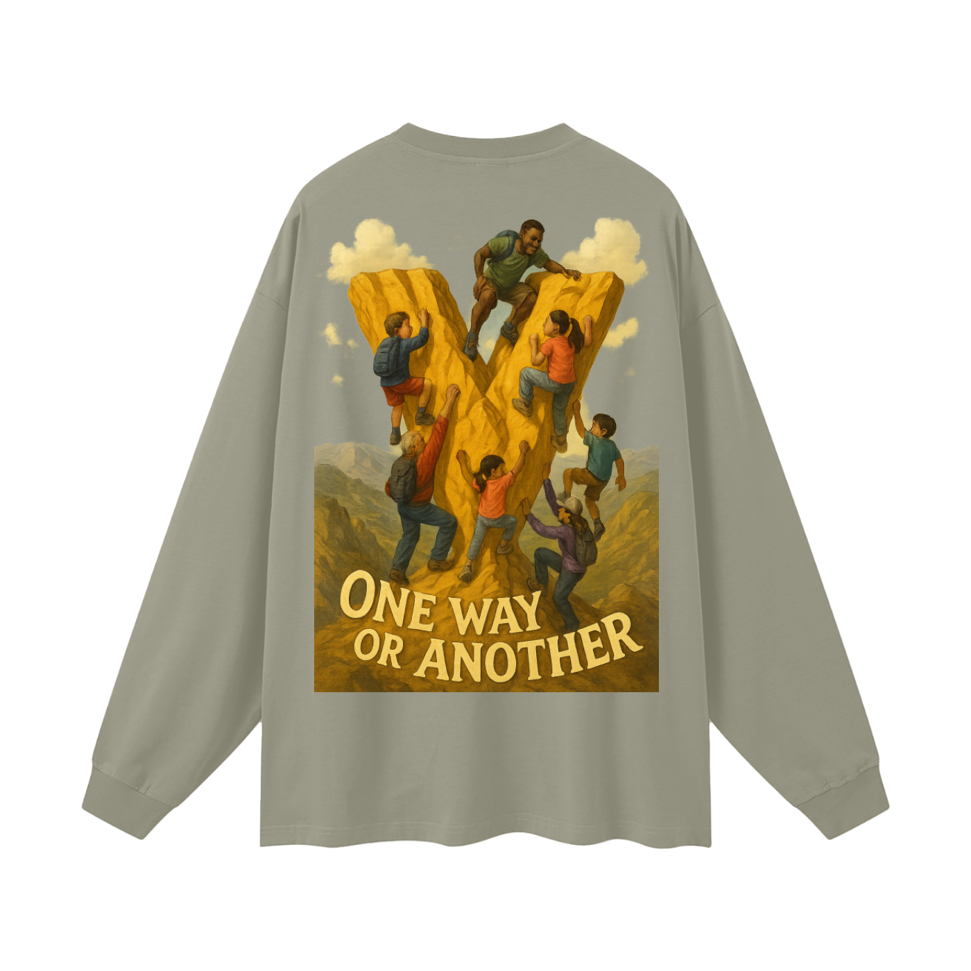 Veryl Oversized Unisex Long Sleeve T-Shirt