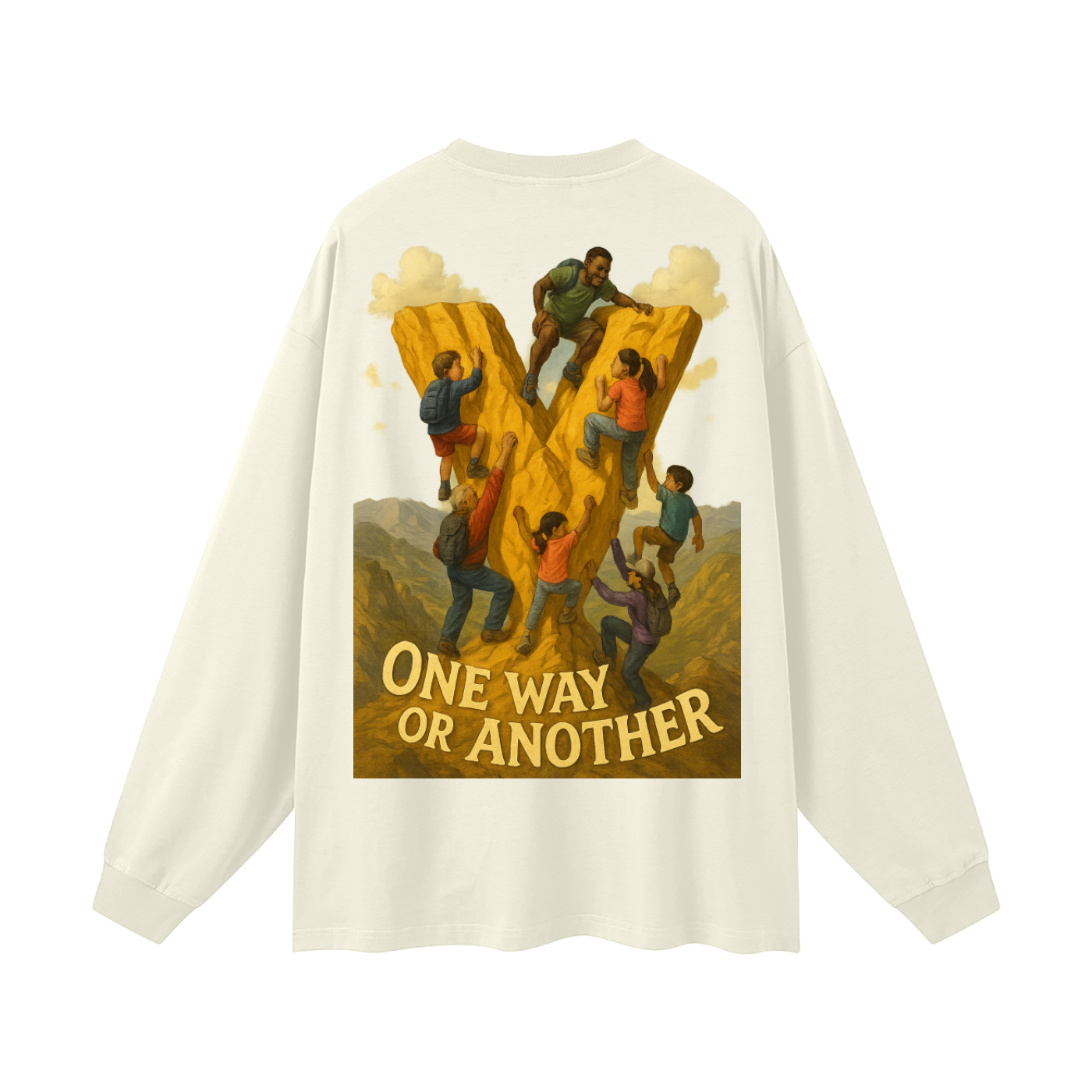Veryl Oversized Unisex Long Sleeve T-Shirt
