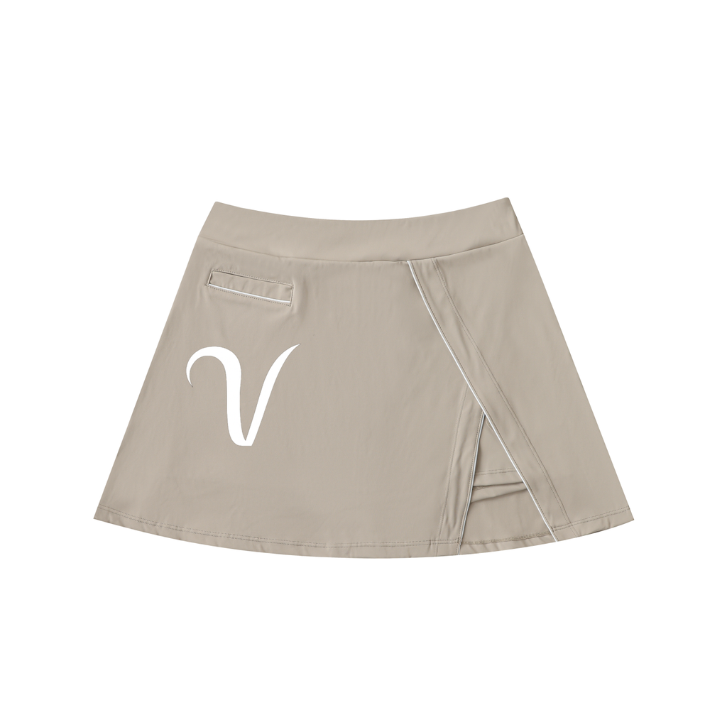 Veryl High-Waist Pocketed A-Line Skirt