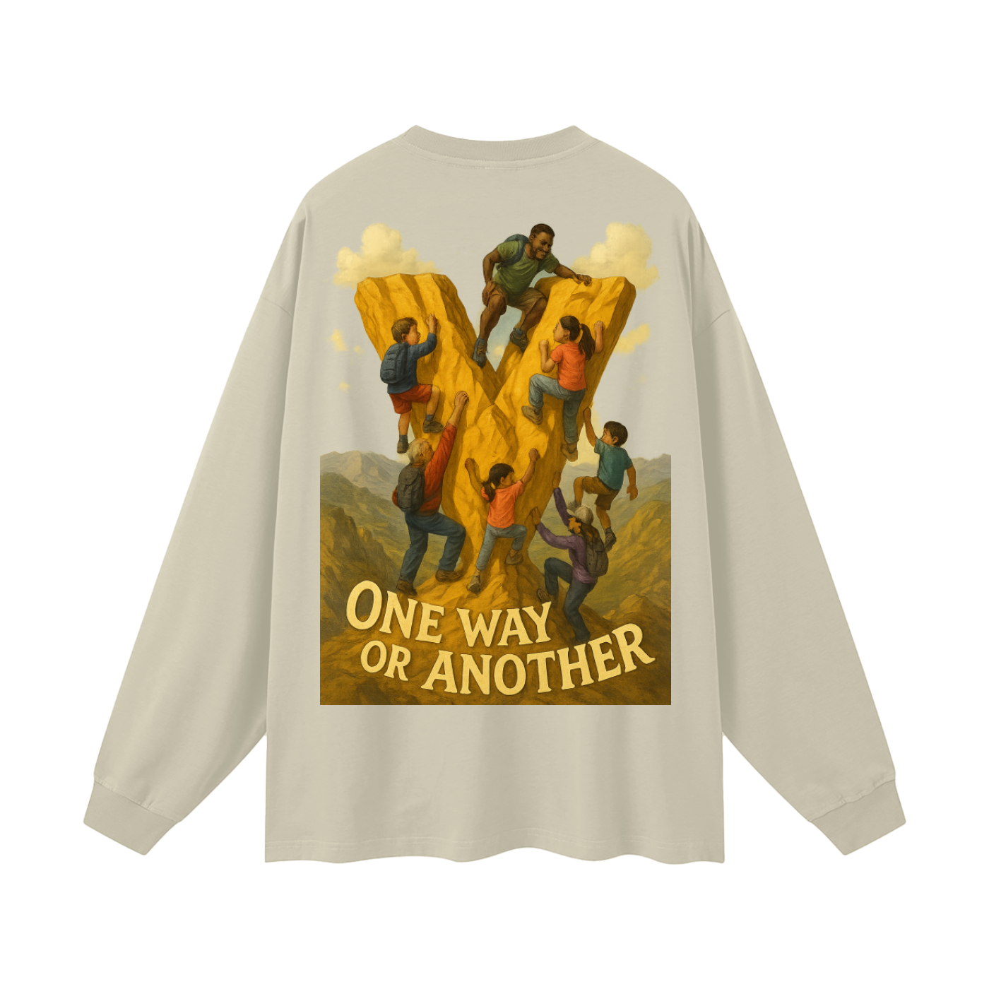 Veryl Oversized Unisex Long Sleeve T-Shirt