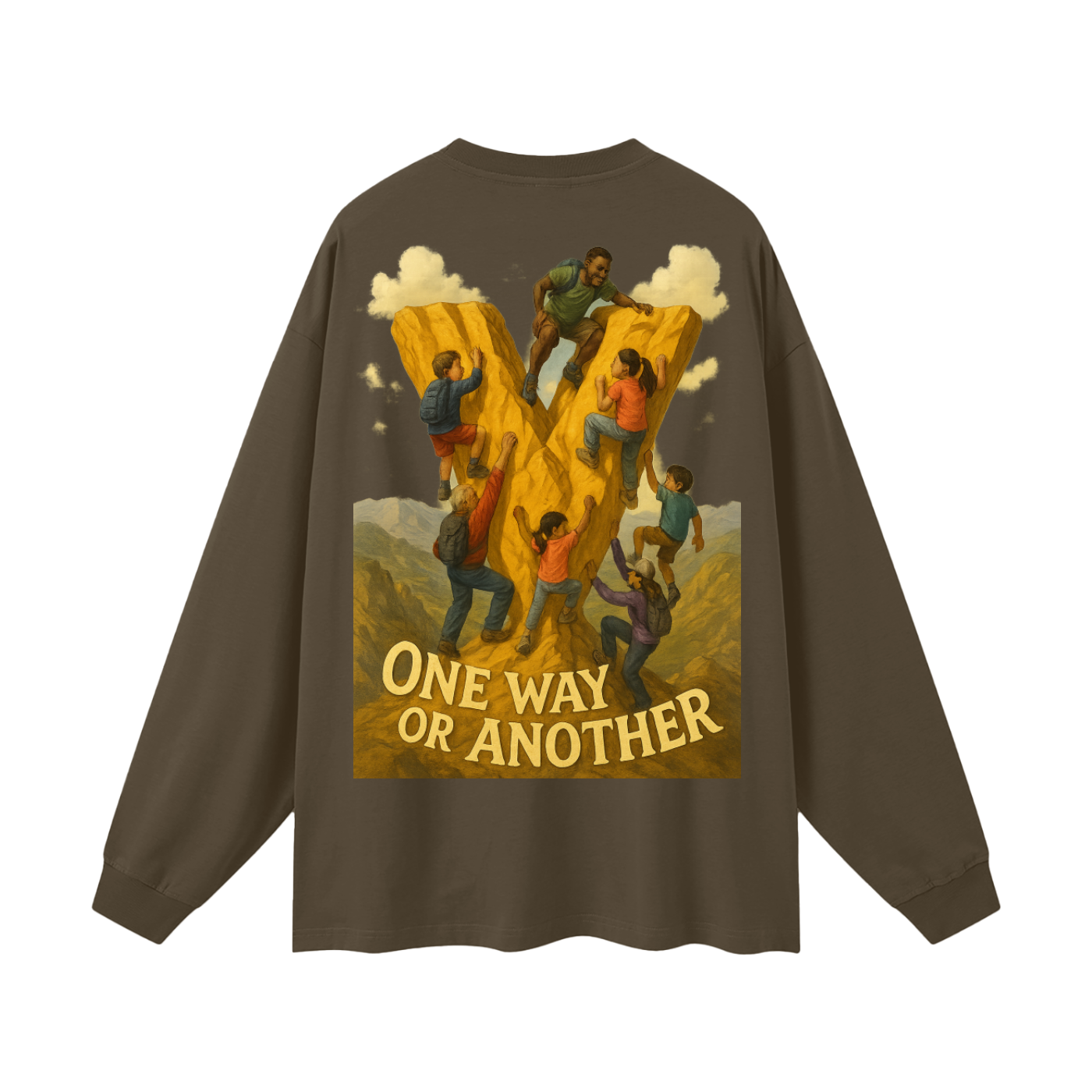 Veryl Oversized Unisex Long Sleeve T-Shirt